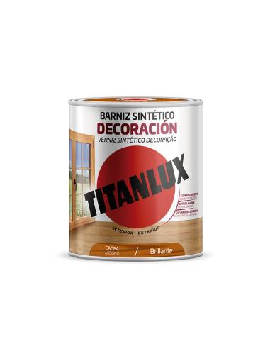 Verniz sintético decoração brilhante caoba 250ml titanlux m10100414