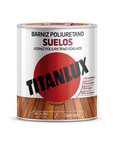 Verniz poliuretano soalhos acetinado incolor 0,750l titanlux m17100034