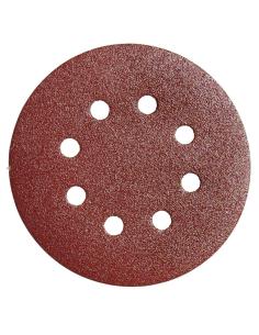 Lija recambio velcro disco Ø 125 mm. con agujeros grano 240 (10 Piezas)