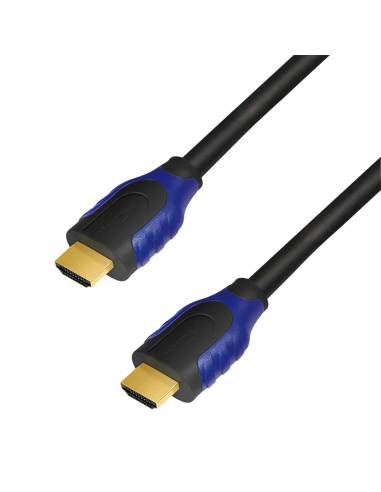 Cable hdmi 1m 2.0 con ethernet, 4k2k/60hz, negro