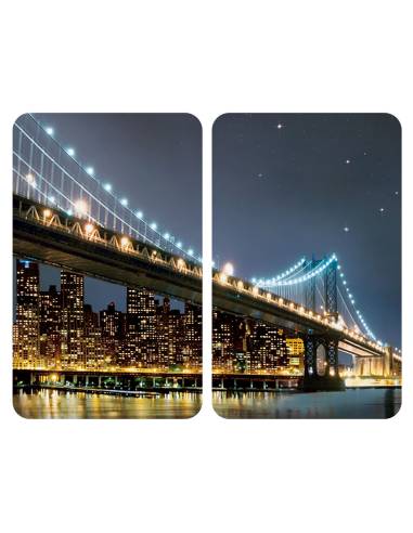 Placas cobertoras de vidrio universales brooklyn bridge 2 unid. 2521320100 wenko