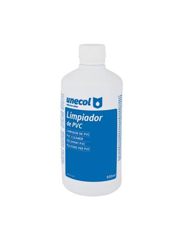 Limpiador pvc, botella plástico 500ml a215 unecol