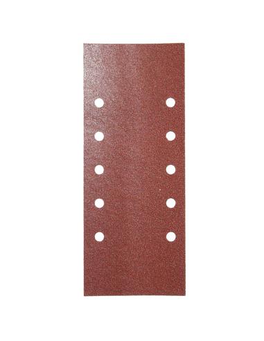 Lija Recambio Con Velcro 115x280 mm. con Agujeros Grano  120 (10 Piezas)
