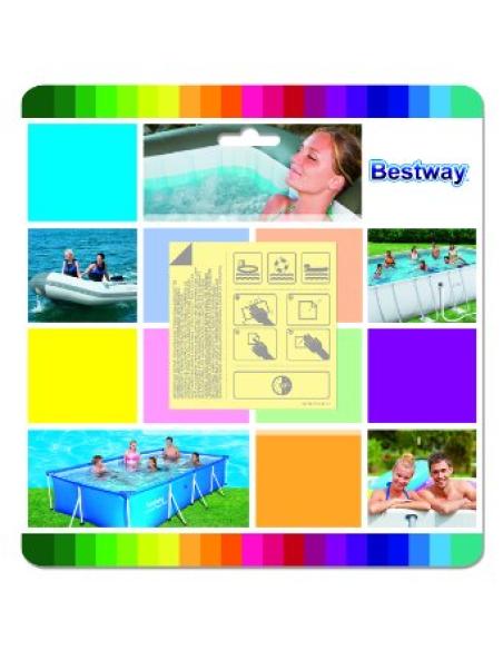 BLISTER 10 PARCHES PEGATINA PISCINA