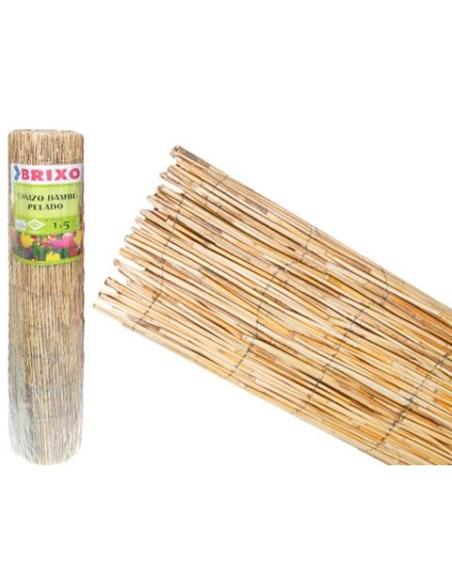 Cañizo Bambú sin pelar Rollo 1x5m Cañizo Bambú sin pelar Rollo 1x5m
