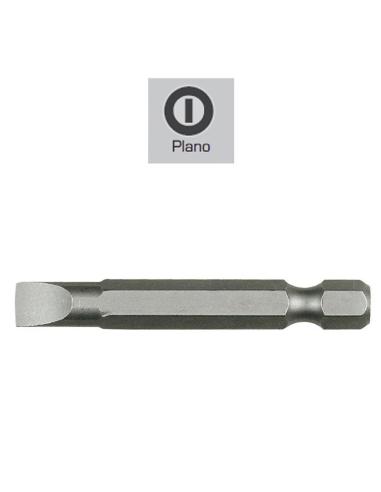 Puntas Destornillador Largo Plano 4 mm. (2 Piezas). Acero S2 al Cromo Vanadio. Puntas Hexagonales, Destorpuntas,