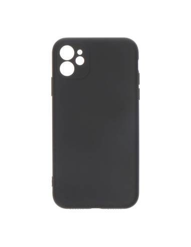 Capa preta de plástico soft touch para iphone 11