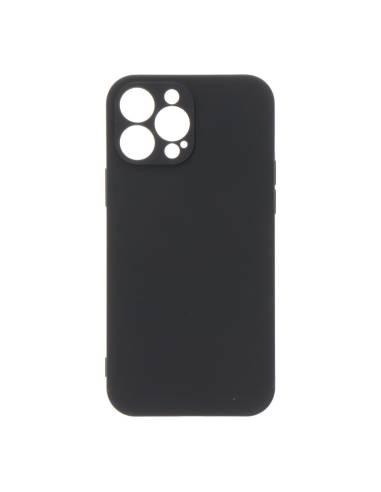 Capa preta de plástico soft touch para iphone 13 pro max