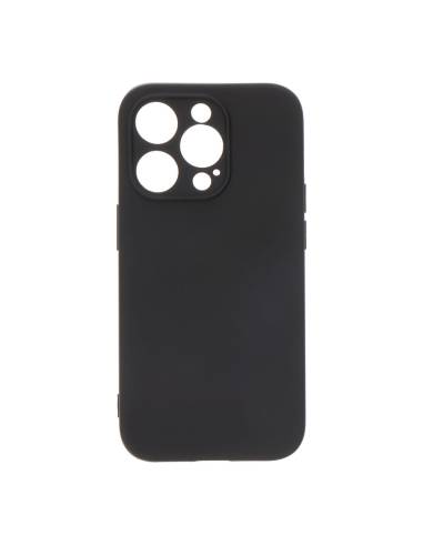 Capa preta de plástico soft touch para iphone 14 pro