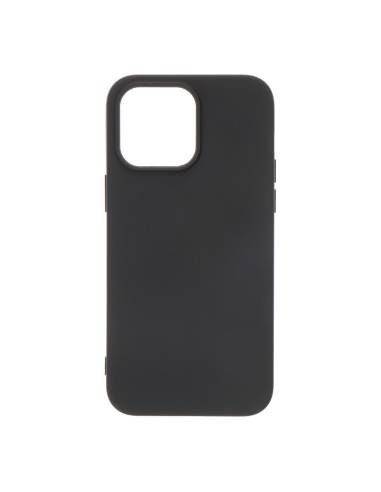 Capa preta de plástico soft touch para iphone 14 pro max