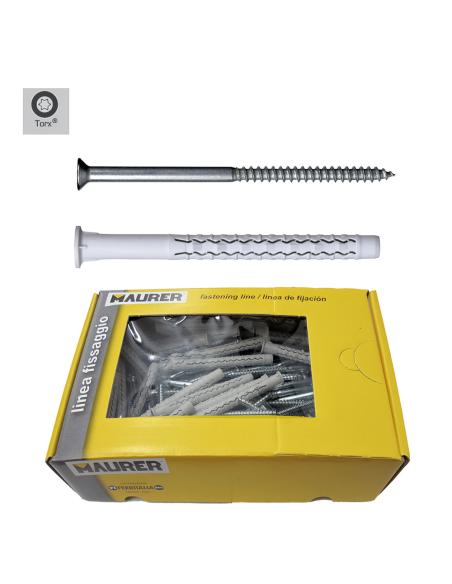 Taco Wolfpack Con Tirafondo Torx MU-XL 10 x 120 mm. (Caja de 50 piezas) Taco Wolfpack Con Tirafondo Torx MU-XL 10 x 120 mm. (Caja de 50 piezas)