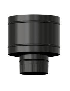 Terminal Antirrevocante Estufa Vitrificado Negro Ø 150 mm. Sombrero Tubo Chimenea, Sombrero Tubo Humo, Sombrero Tubo Calefacción