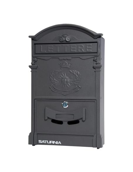 Buzon Jardín Aluminio Fundido Palace Gris Antracita 255 x 410 x 90 mm.