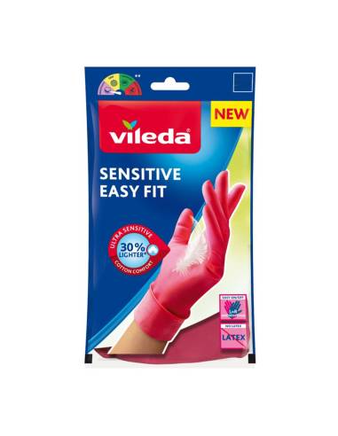Luvas sensitive easy fit s 168411 vileda