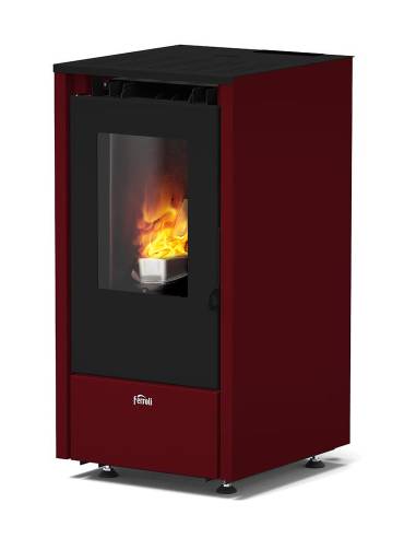 ESTUFA PELLET FERROLI LIRA SLIM PLUS 6.4KW NEGRA
