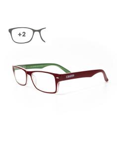Gafas Lectura Kansas Rojo / Verde. Aumento +2,0 Gafas De Vista, Gafas De Aumento, Gafas Visión Borrosa