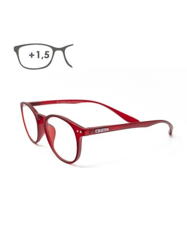 Gafas Lectura Connecticut Color Rojo Aumento +1,5 Patillas Para Colgar Del Cuello , Gafas De Vista, Gafas De Aumento