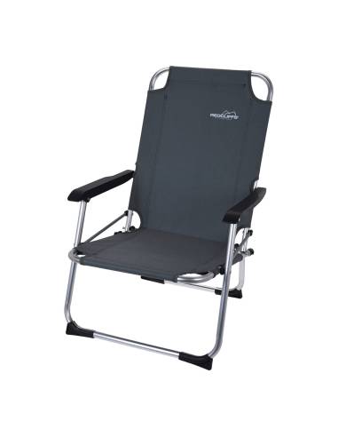 Cadeira dobrável de alumínio cor cinzento 45x54x76cm