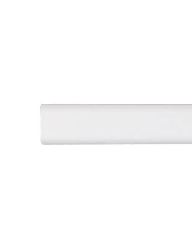 Barra armario ovalada metal blanco 100cm cintacor - storplanet