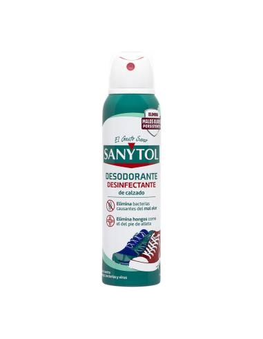 Desodorante desinfectante especial calzado sanytol spray 150ml.