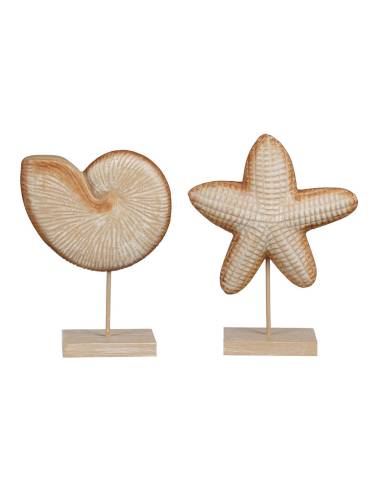 Figuras de decoração concha/estrela do mar modelos variados