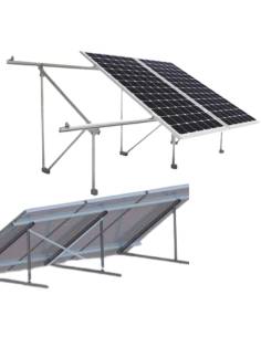 ESTRUCTURA SOLAR INCLINADA CUBIERTA PLANA 2 PANELES