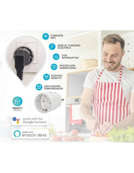 Enchufe-Ladrón base inteligente vía wifi