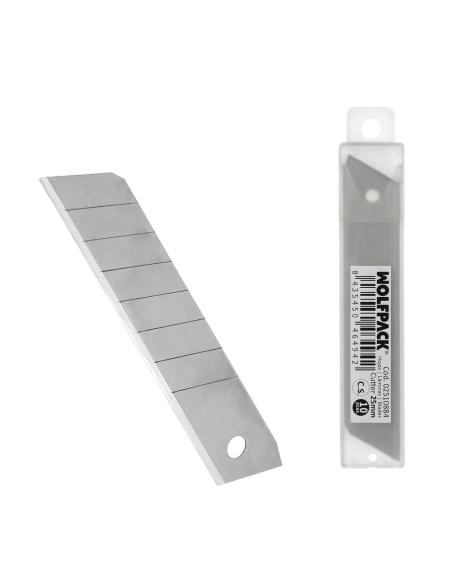 Hoja Cutter 18 mm. (Estuche 10 Piezas) Acero al Carbono.