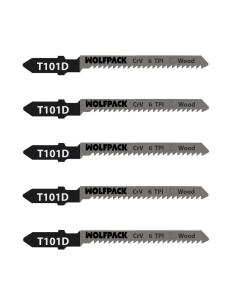 Hojas Sierra Calar Para Contrachapado Corte Grueso 5 Piezas. Hoja Cromo Vanadio 58. Vastago T Universal