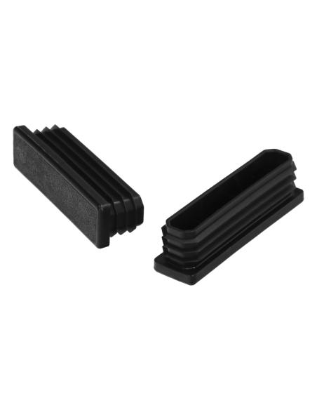 Contera Plástico Rectangular Interior. Color Negro 80x20 mm Bolsa 100 Unidades. Contera Plástico Rectangular Interior. Color Negro 80x20 mm Bolsa 100 Unidades.
