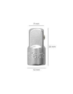 Adaptador Aumentador 1/4" Hembra 3/8" Macho 2