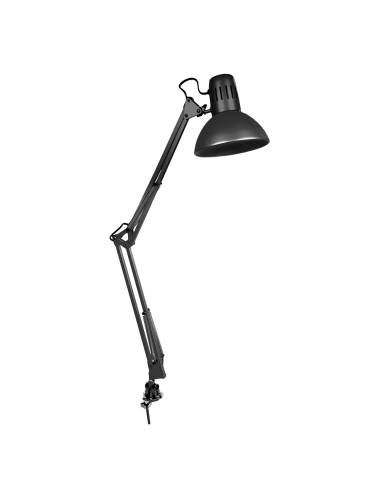 Flexo (arquitecto) modelo melbourne con mordaza de fijación color negro e27 60w edm