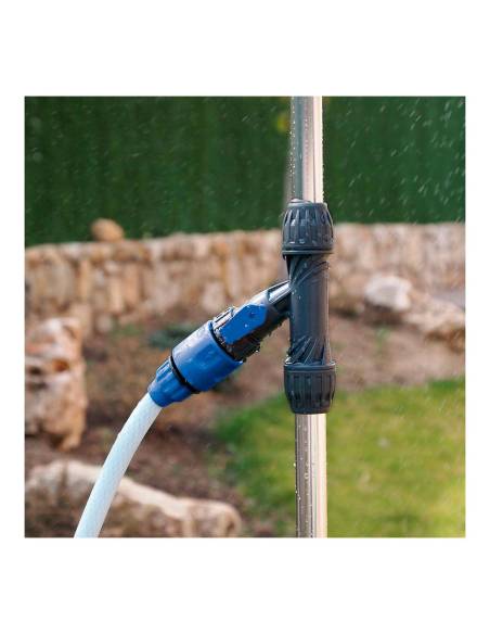 Duche de jardim com tripé 130-210cm blue bir