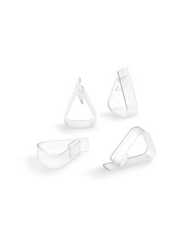 Clips para prender toalhas transparente 1190-0-000 (blister 4 unid.) inofix